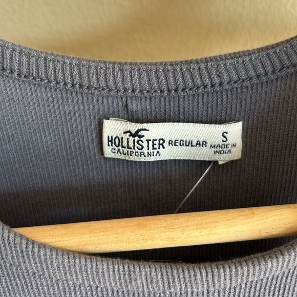 NWT Hollister Dress Womens Midi Ribbed Slit Gray Stretch Small - Picture 4 of 10